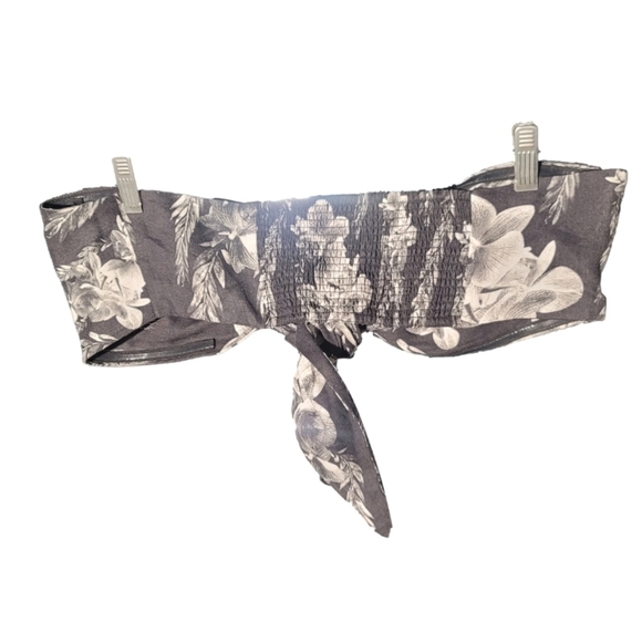 EUC ALLSAINTS Riah Mia Floral Print Bandeau Crop Top - Picture 5 of 8